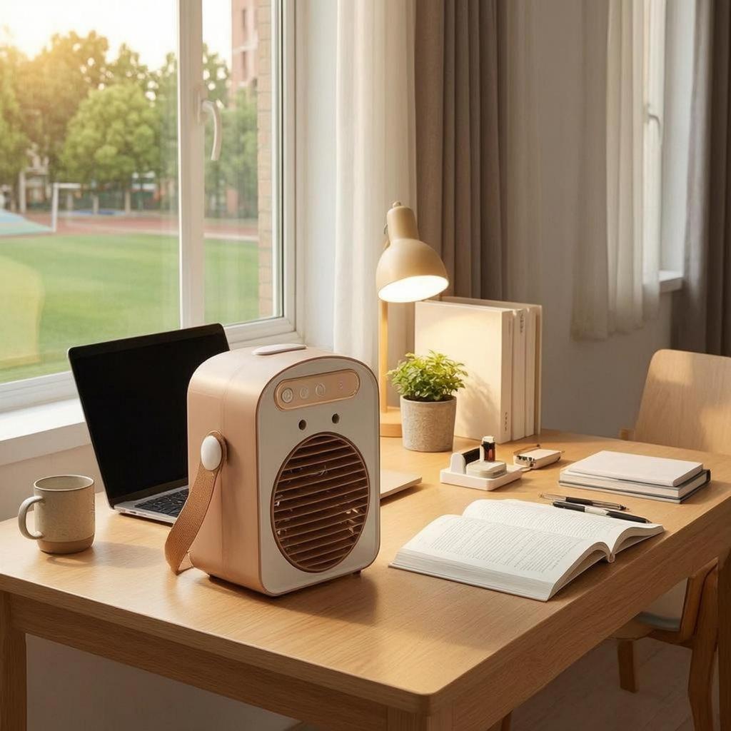 USB Air Cooling Device Spray Humidification Desktop ThreeSpeed Humidifying Fan