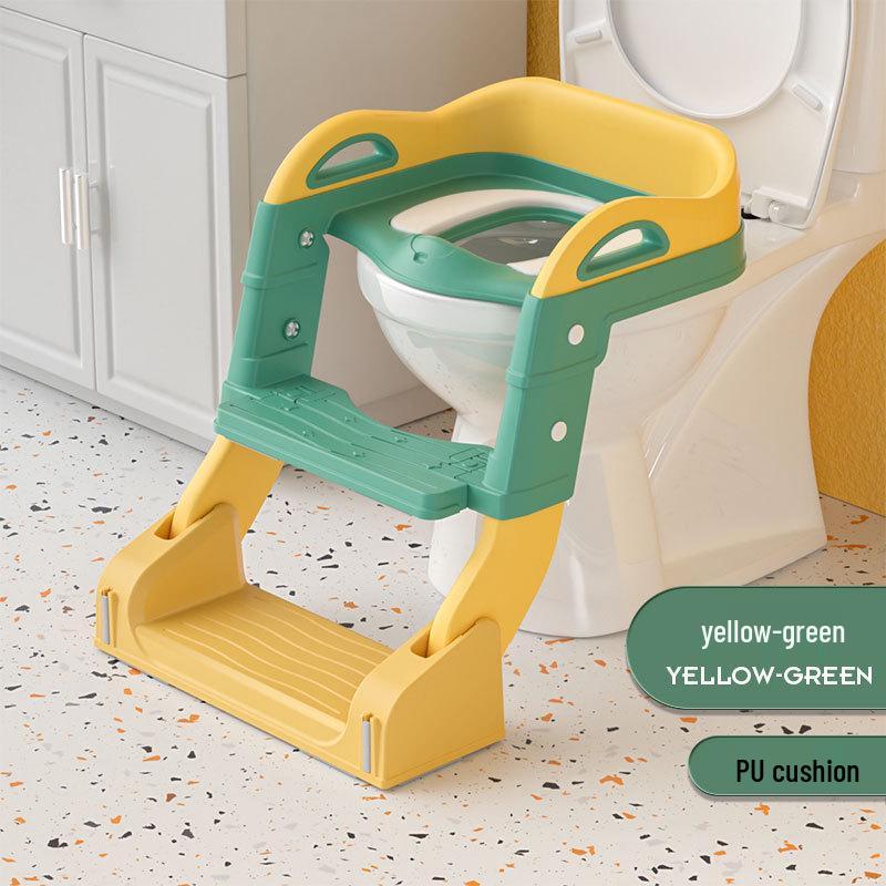 Skládací dětský toaletní žebřík s kruhem