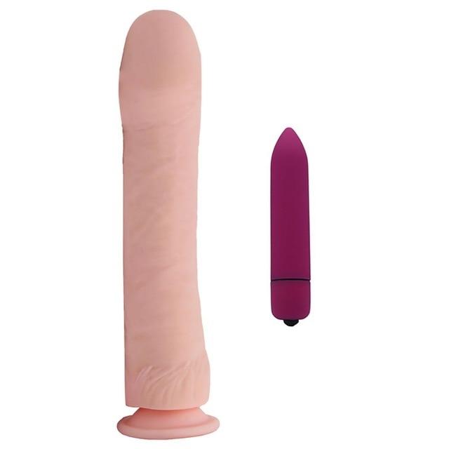 Huge Soft Silicone Dildo 26Cm Flexible  Large Dildos