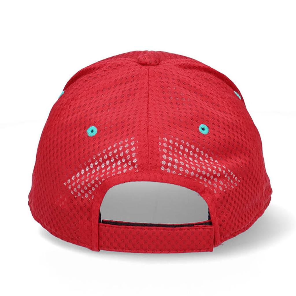 adidas Light Mesh Curved Visor Size Red Kids' Cap, 13,