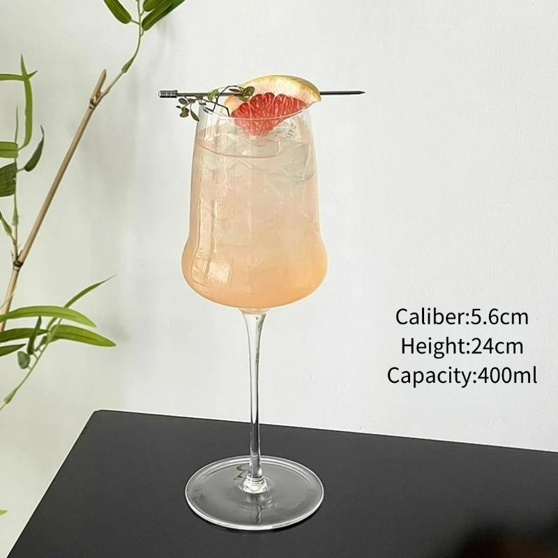 Handmade Ultra-thin Cloud Goblet High-value Wine Glass Cup Creative Cocktail Glasses Cups Champagne Glass Atmosphere Wine Glass 400-490ml