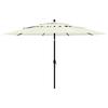 VidaXL 3-Tier Garden Parasol with Aluminum Pole, Patio Sunshade, Sun Shelter, Beach Umbrella Terrace, 313876