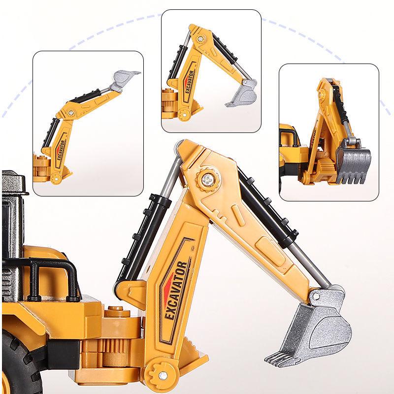 Diecasts Mini Tractor Excavator Crane Bulldozer Toy Boy Car Vehicle Toys Models Dump Truck Alloy+Plastic Education