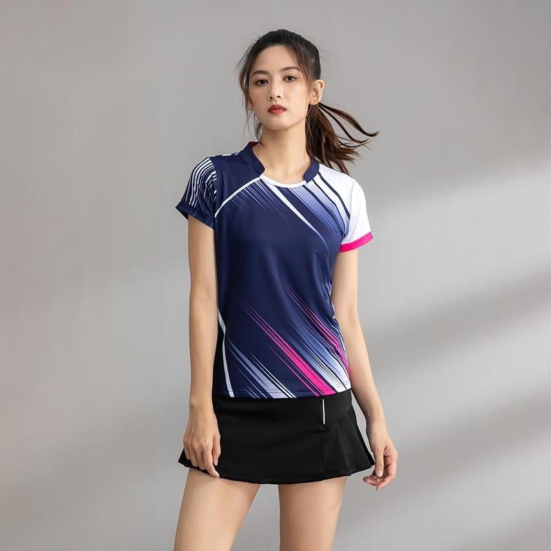 Set Sportivo in Fibra di Bambù ad Asciugatura Rapida Top a Manica Corta e Pantaloncini Unisex per Badminton, Pallavolo, Corsa, Palestra, Fitness
