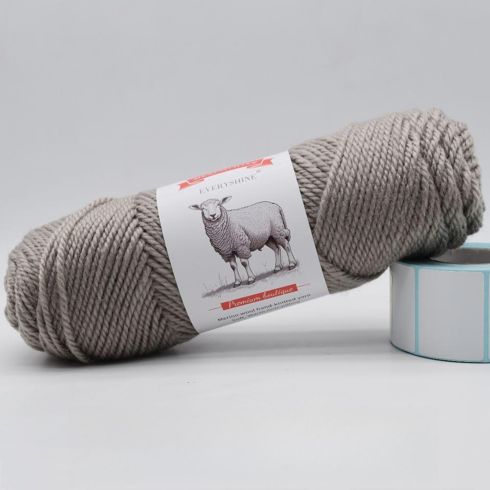 3 balenia hrubej priadze z merino vlny (100g/3.53oz Na klbko) – 110m/120yd Viacfarebná mäkká pletacia a háčkovacia priadza na DIY remeslá Teplé ručne vyrobené potreby