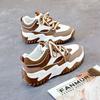 Contrast Color High on Platform Woman Footwear Lace Up Spring Autumn Shoes for Women Aesthetic Cotton Designer Luxury Light Sale