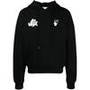 SS21 Red Tongue Out Over Logo Printing Pullover Loose Fit Black Men's OMBB037S21FLE0061001