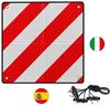 Double-sided Warning Sign 50x50 Foldable To 25x25 Italy Spain