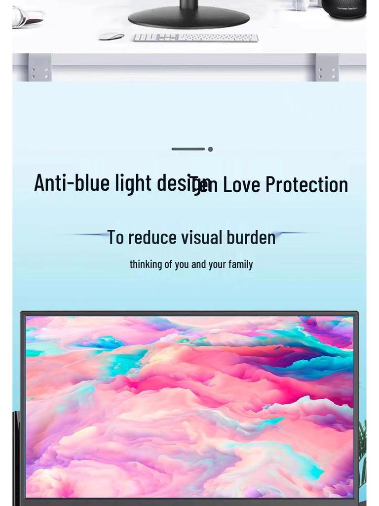 High-Definition IPS LCD Monitor: 19/21/24/27 Inches, HDMI Direct-View