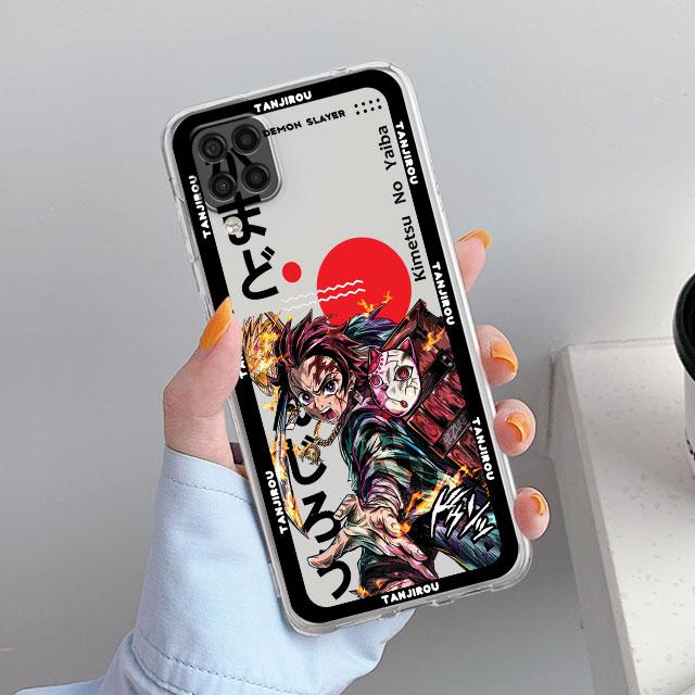 Demon Slayer Cute Clear Case For Samsung Galaxy A52 A12 A51 A32 A21s A71 A32 A22 50 A70 A31 A72 5G Phone Cover