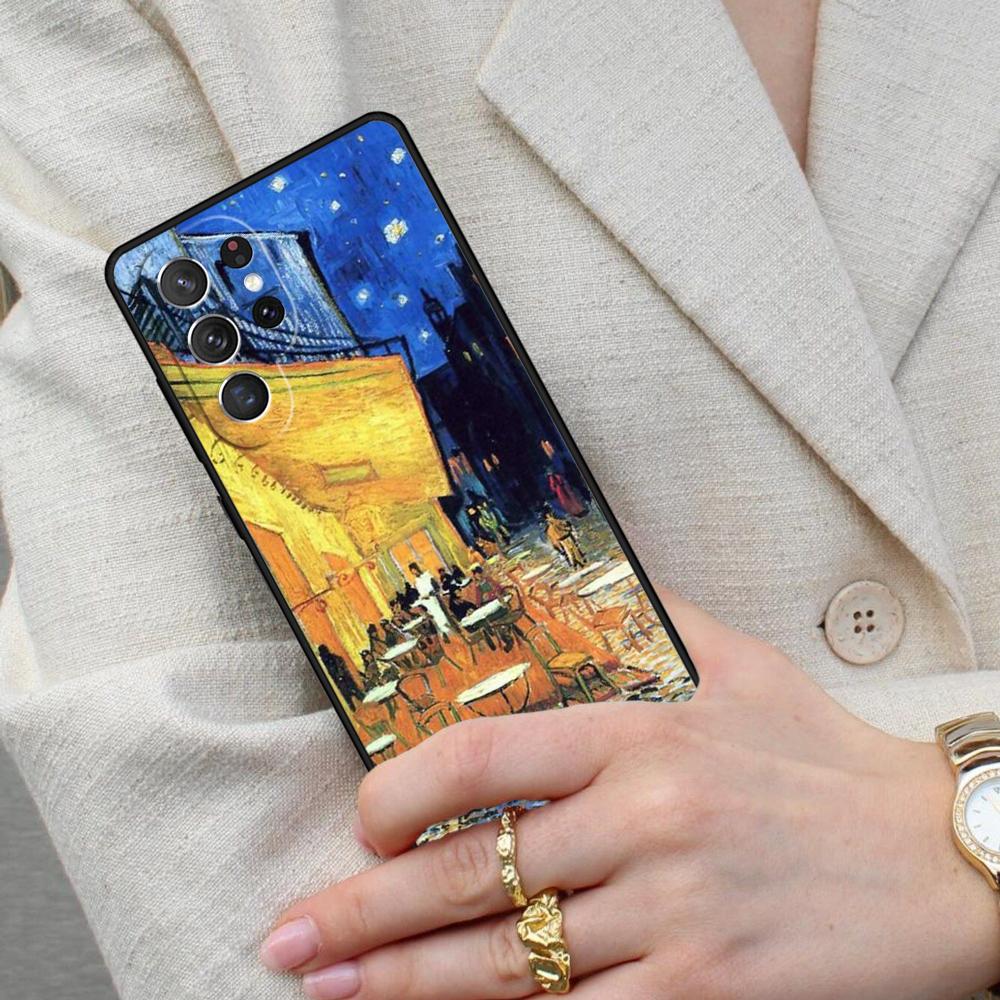 Paintings Starry Night Van Gogh Cell Phone Case for Samsung Galaxy S26 Ultra S25 S24 S23 S22 S21 S20 Note10 Cover