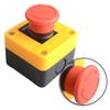 1pc 22mm Push Button Switch Waterproof Red Mushroom-shaped Plastic Stop Button Switch For Automatic Control Circuits
