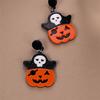 Pirate Pumpkin Head Earrings Simple Personality Niche Retro Halloween Earrings