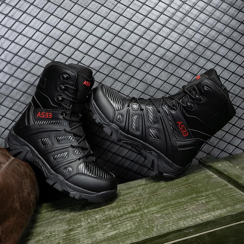Zomer Mesh Training Militaire Laarzen Ultralicht Antislip Slijtvast Ademend Outdoor Wandelen Klimschoen Heren Tactisch.