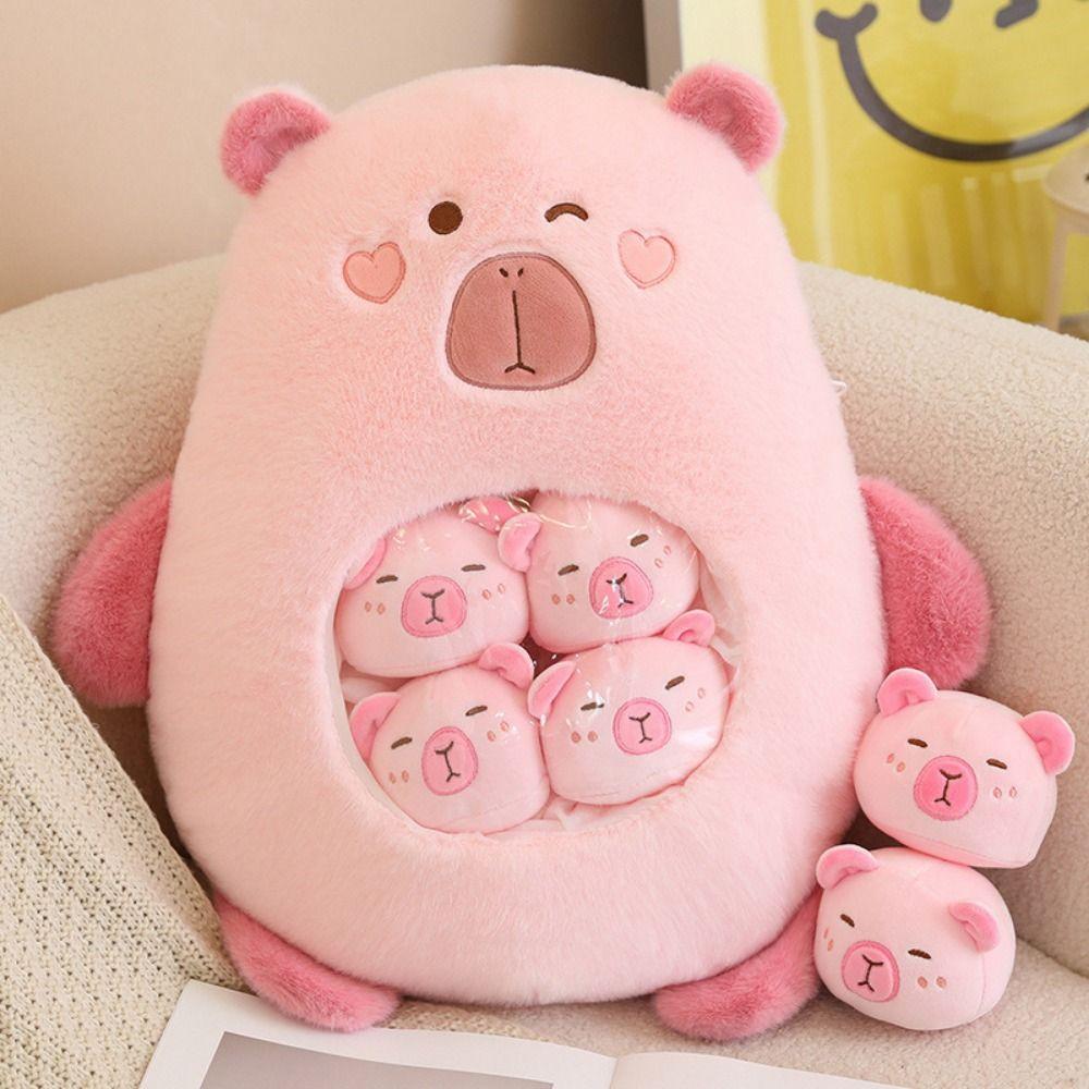 CAPYBARA PELUCHE PELUCHE jouet dessin animé animal poupée réaliste pour les EUR 14,35 - IT