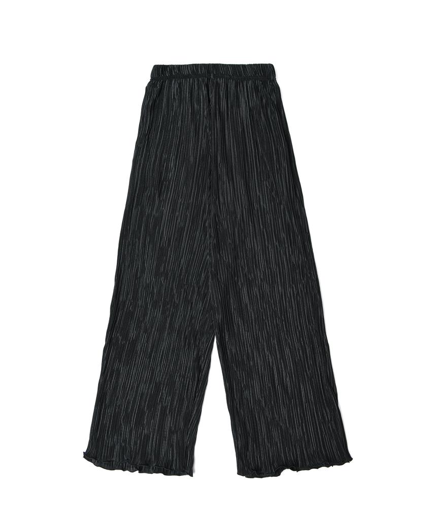 STARRYEYED Daily Pleated Elastic Waist Pants (Black)