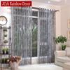 Modern Sheer Curtains For Living Room Bedroom Tulle Curtains Window Kitchen Curtain Door Voile Drapes Rideaux Ocultant Firany