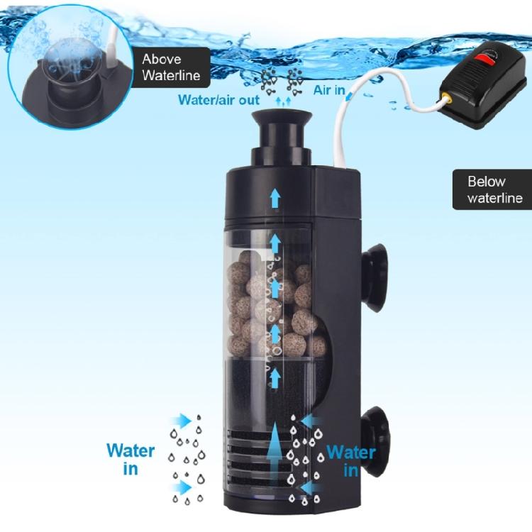 Suction Cup Mounted Aquarium Fish Tank Water Filter Waterfall Filter Water Pump