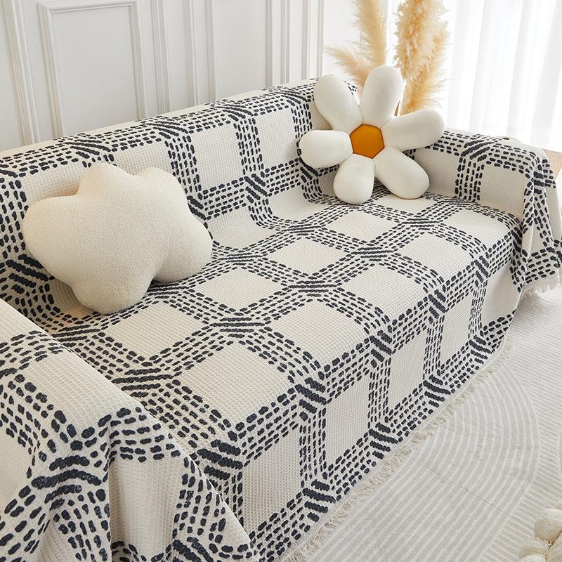 Ethnic Style Sofa Cover Cloth for All Seasons, High-end Sofa Blanket, Full Cover Sofa Towel, All-inclusive Universal Sofa Cover Cushion