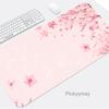 Rosa Mauspads Süßes Mauspads Kawaii Hase Große Mauspads Büro Schreibtischunterlagen Rutschfeste Gummi-Mauspads Große Tastaturmatten