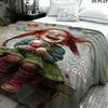1PC Pippi Longstocking Custom Name Patterned Flannel Blanket Suitable For All Seasons for Home Decor Warmth and Comfort Gifts Holiday Present