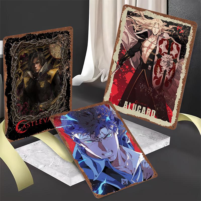 CastlevaniaS Tinplate Posters Customizable Wall Art Retro Vintage Metal Tin Signs for Gaming Room Decoration Aesthetic House