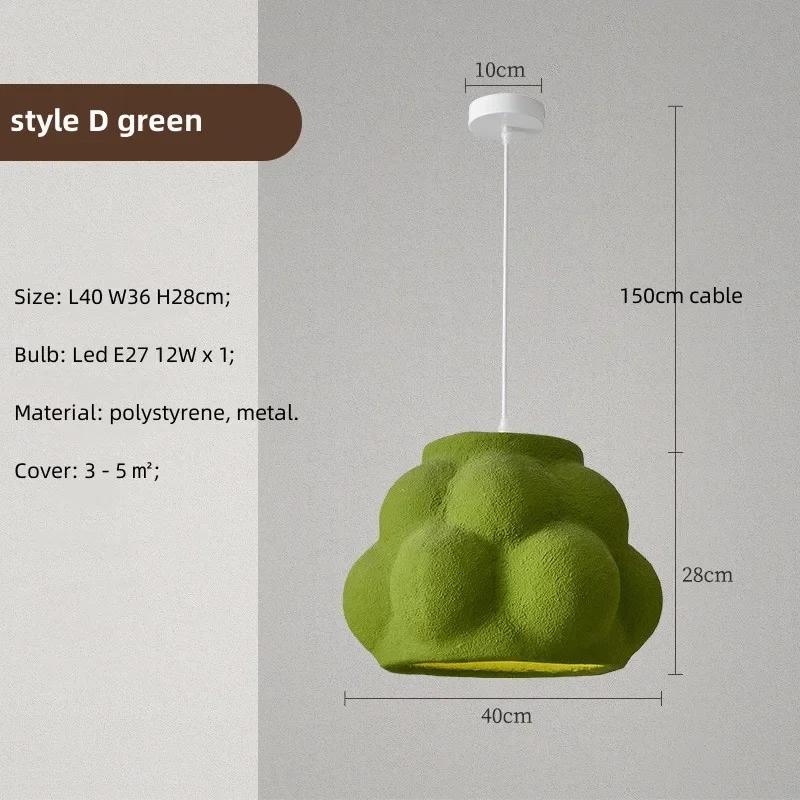 Modern LED Wabi Sabi Pendant Lights Hanging Lighting Minimalism Suspend Living Room Bedroom Home Indoor Decor Lamps Fixtures