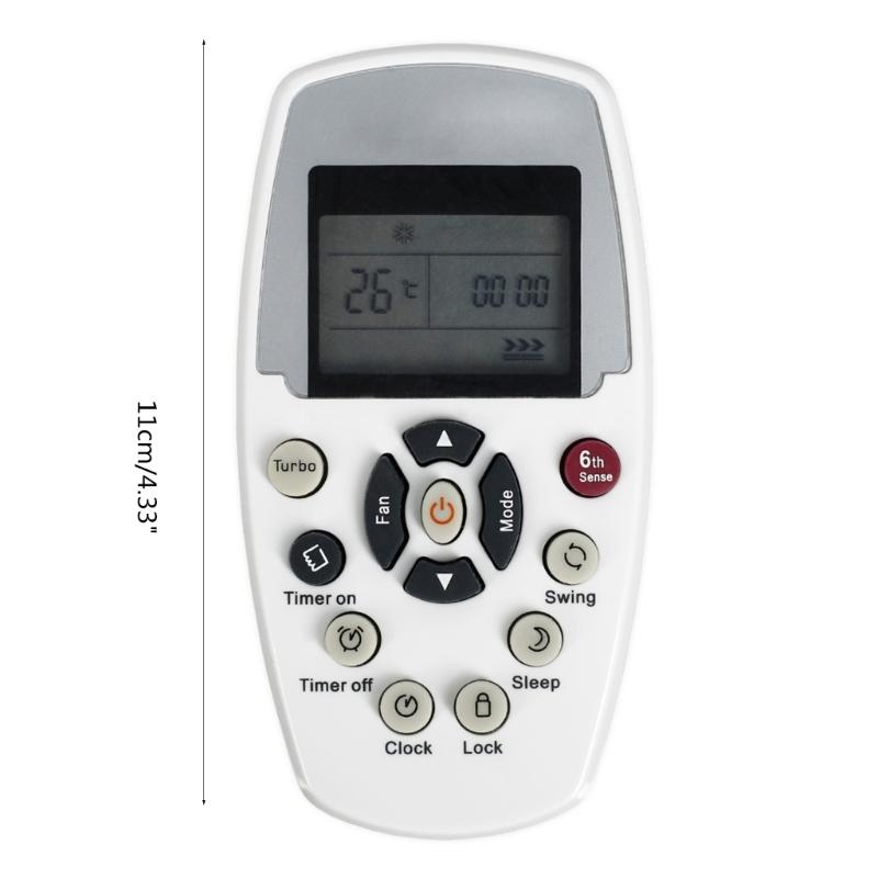 Pilot zdalnego sterowania klimatyzacją z wyświetlaczem LCD do klimatyzatora Whirlpool DG11E5-05(wlp1) DG11E3-04 ASH-110C1