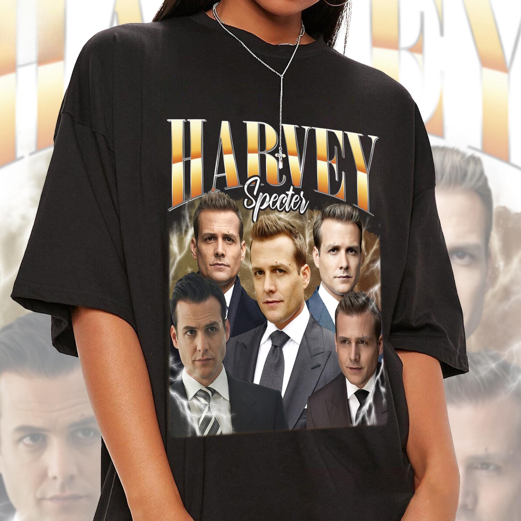 Harvey Specter Printed Tshirt Womens SpringSummer Fashion Trend Pure Cotton Top Neutral Short Sleeve Tshirt M