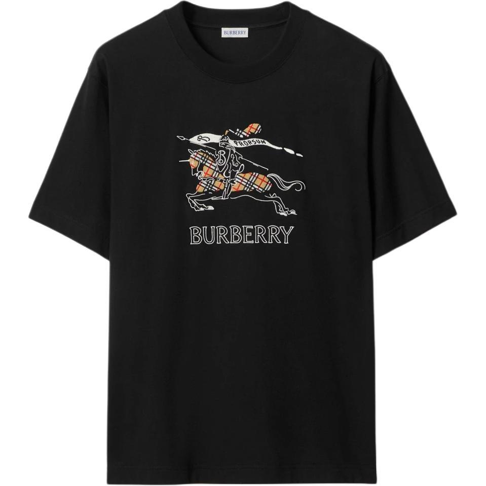 Burberry 26 EKD Sketch Cotton T-shirt 'Black' Men's 81210331