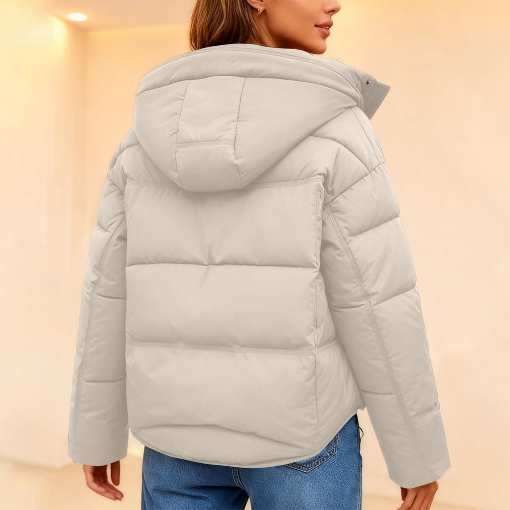 Women's Winter Warm Cotton Jacket Single Breasted Zipper Jacket