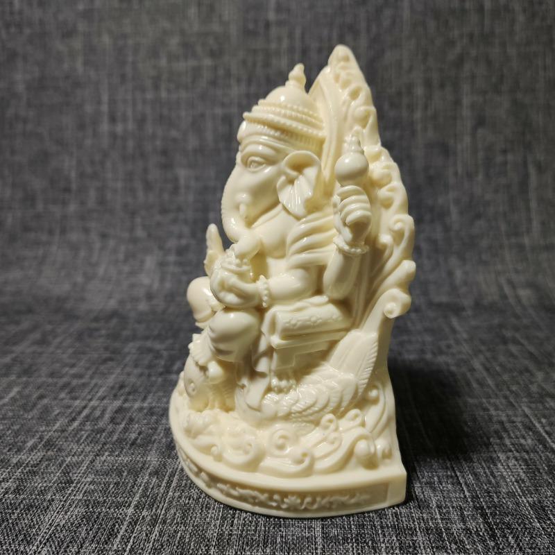1ks Tagua Bůh Slon Přitažlivost Dekorace Vchodu do Obývacího Pokoje Bůh Slon Dekorace do Auta Kreativní Řemeslný Dárek