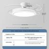 2026 Modern Invisible Ceiling Fan Light Chandelier for Dining, Living Room, Bedroom