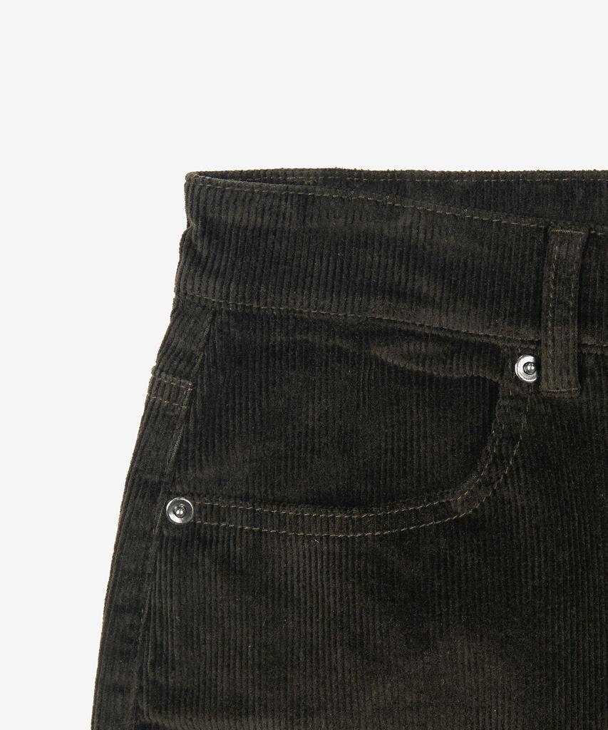 TOFFEE WOMEN W Winter Loose Bootcut Corduroy Pants (Brown)