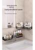 Wall-Mounted Aluminum Seasoning Rack - Punch-Free Kitchen Storage Shelf for Condiments