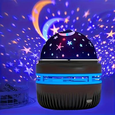 USB Yıldız Projektör Gece Lambası Projeksiyon Lambası Yatak Odası Otomatik Dönen Oda Aydınlatma Lambası Ev Sineması Noel Dekoru için