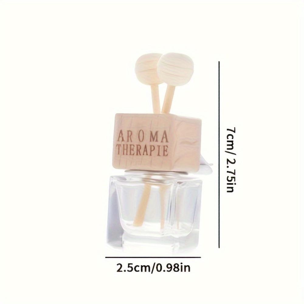1PC Hot selling 8ml transparent glass square car fragrance bottle perfume bottle is very popular
