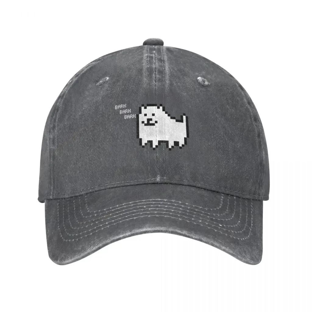 Undertale Annoying Dog Baseball Caps Vintage Distressed Cotton Video Game Snapback Hat for Men Women Outdoor Summer Hats Cap