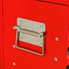 20-Inch Steel Tool Box with Drawers – Tool Storage Box with Metal Latch – Powder-Coated Tool Cabinet (RED)