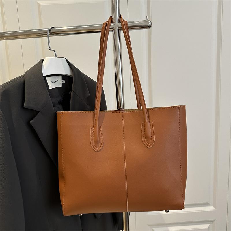 Summer New Fashionable Versatile Texture Casual Simple Commuting Large Capacity Mother and Child Bag Two-piece Set Shoulder Tote Bag