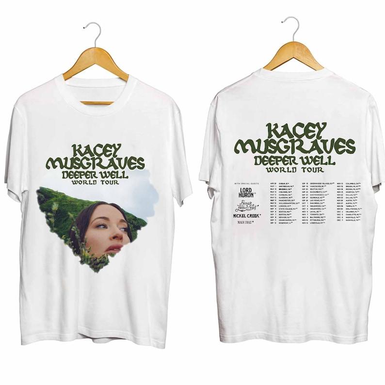 

Футболка из плотного хлопка 300GSM Кейси Масгрейвс - Deeper Well World Tour Рубашка Кейси Масгрейвс Фанатская рубашка Кейси Масгрейвс Концертная рубашка Deeper Well Tour