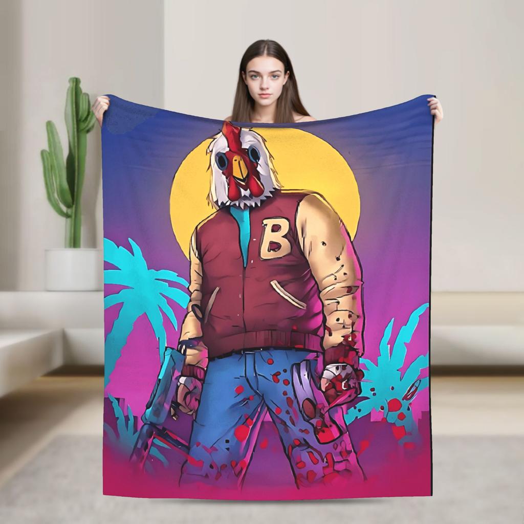 Invader Zim Movie Blanket  Soft Aesthetic Plush Throw Blanket For Bedroom Airplane Travel Flannel Bedspread Bed Cover