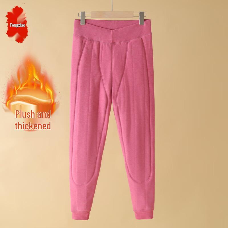 Women's Thickened Velvet-Lined Thermal Leggings with Knee Protection