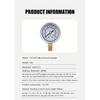 Mairuikesi Glycerin Filled Pressure Gauges manomete 40mm 1/8 Thread Connection Stainless Steel Case hydraulic oil filling meter
