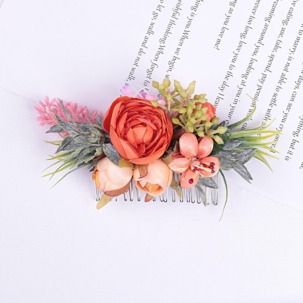  Pettine con Fiori Artificiali Stile BOHO per Donna, Diadema Nuziale, Ornamenti per Capelli, Acconciatura, Fermaglio per Capelli, Accessori per Capelli, Gioielli