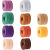 Sevender 20pcs Multicolor 2.5cm Drum Cymbal Felts Non-Slip Felt Cotton Pad Cymbal Replacement Accessories