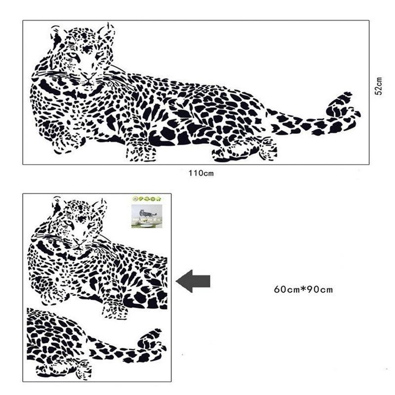 Simulation 3D Animal Leopard Sticker Wall Stickers Wallpaper Living Room Decor