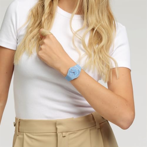 Swatch TRENDY LINES IN THE SKY Wristwatch SO28S704 Blue