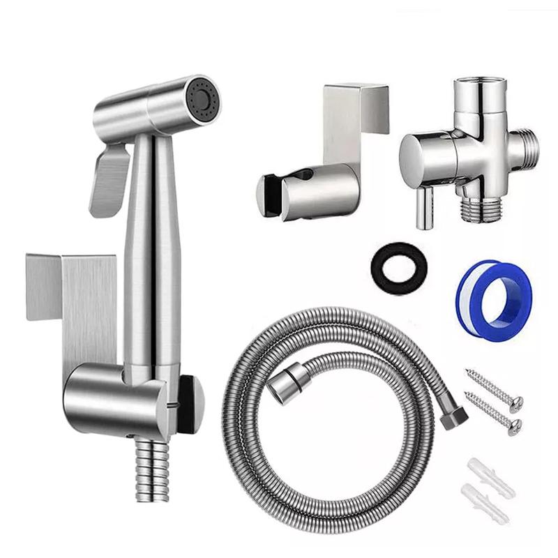 Jet Handheld Bidet Toilet Spray Muslim Hygienic Shattaf Douche Shower Self Kit