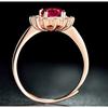 Sace Gems Klassischer Kupferlegierungs-Zirkonring für Damen, Schmuck, Hochzeit, Versprechen, Party, Geschenk